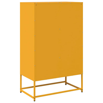 Skåp DIV. senapsgul 68x39x111,5 cm stål