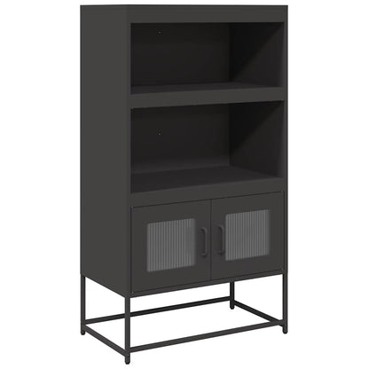 Skåp DIV. Svart 68x39x123 cm stål
