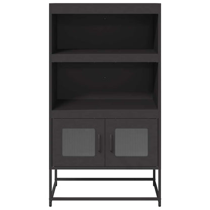 Skåp DIV. Svart 68x39x123 cm stål
