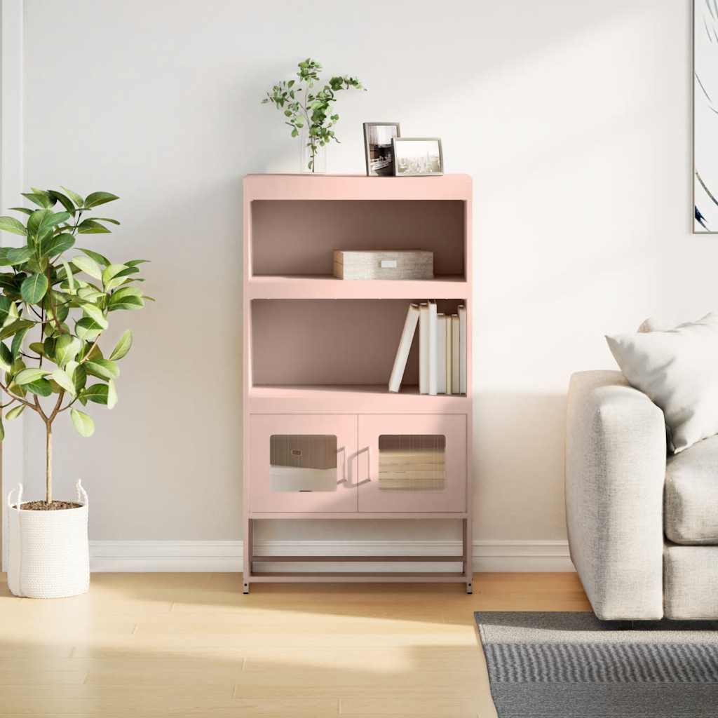 Skåp DIV. rosa 68x39x123 cm stål