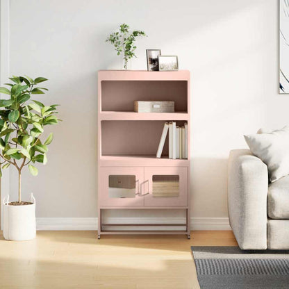Skåp DIV. rosa 68x39x123 cm stål