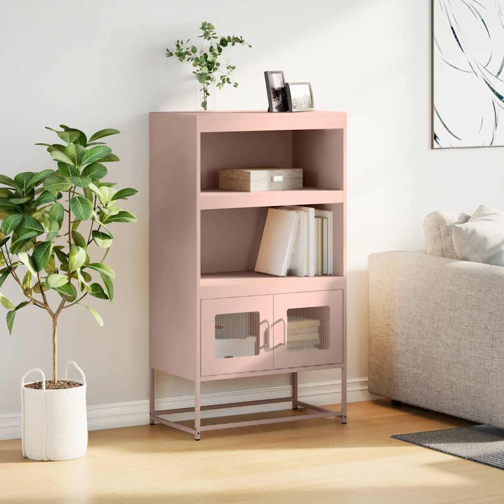 Skåp DIV. rosa 68x39x123 cm stål
