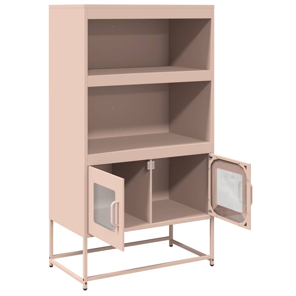 Skåp DIV. rosa 68x39x123 cm stål