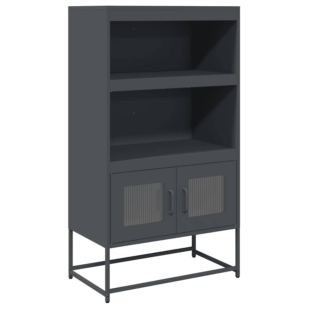 Skåp DIV. antracit 68x39x123 cm stål
