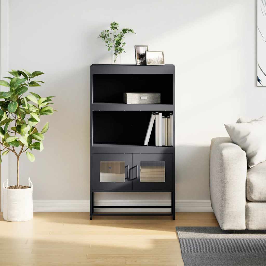 Skåp DIV. antracit 68x39x123 cm stål