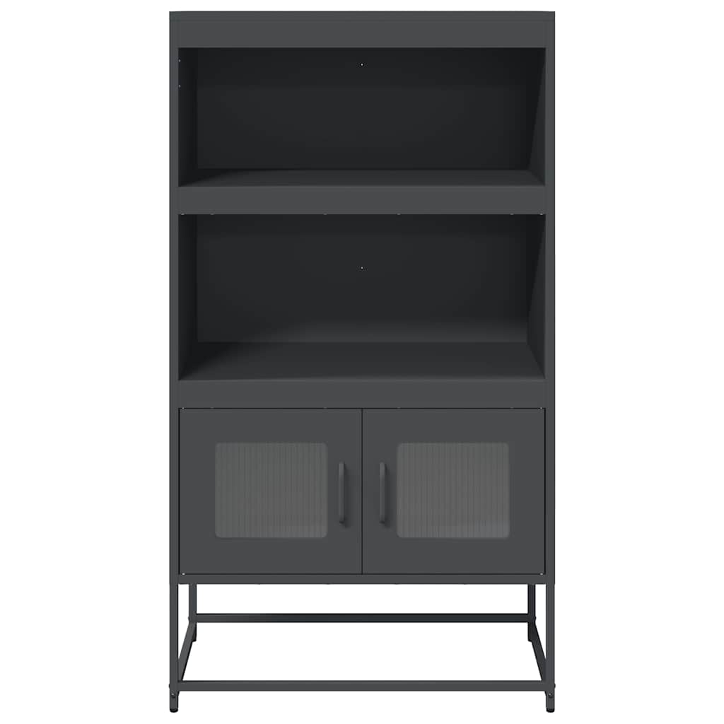 Skåp DIV. antracit 68x39x123 cm stål