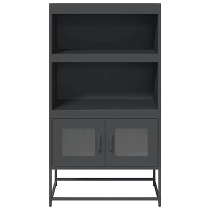 Skåp DIV. antracit 68x39x123 cm stål