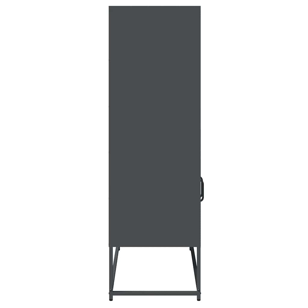 Skåp DIV. antracit 68x39x123 cm stål