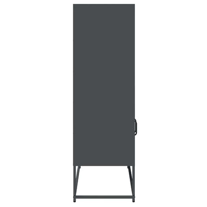 Skåp DIV. antracit 68x39x123 cm stål
