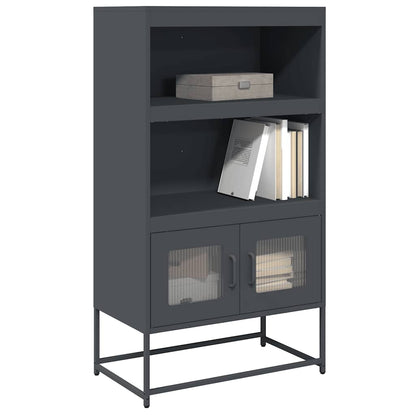 Skåp DIV. antracit 68x39x123 cm stål