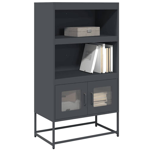 Skåp DIV. antracit 68x39x123 cm stål
