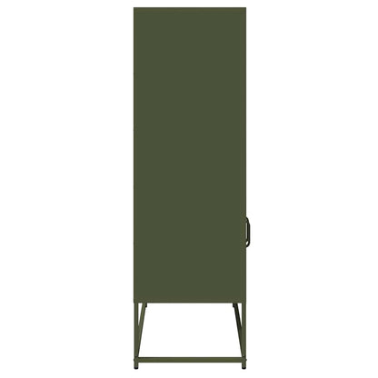 Skåp DIV. olivgrön 68x39x123 cm stål