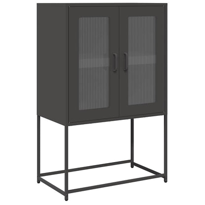 Skåp DIV. Svart 68x39x107 cm stål