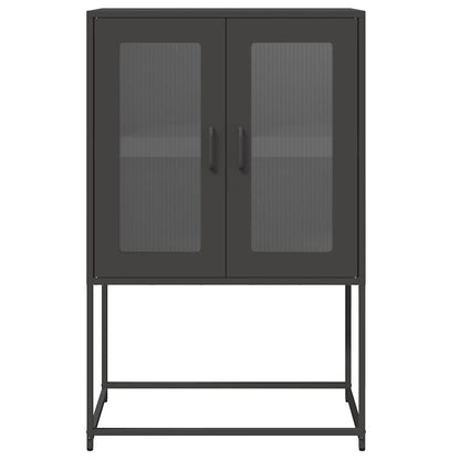 Skåp DIV. Svart 68x39x107 cm stål