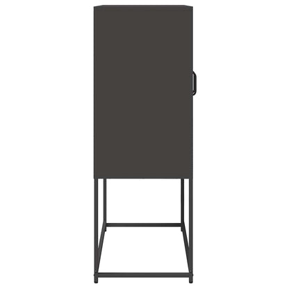 Skåp DIV. Svart 68x39x107 cm stål