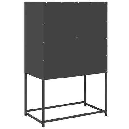 Skåp DIV. Svart 68x39x107 cm stål
