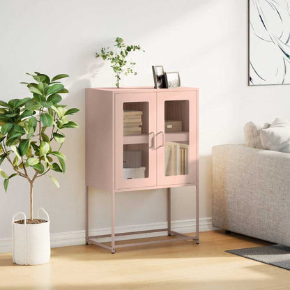 Skåp DIV. rosa 68x39x107 cm stål