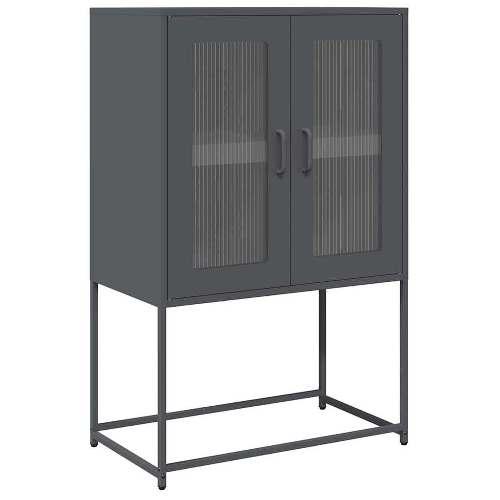 Skåp DIV. antracit 68x39x107 cm stål