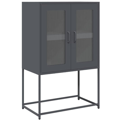 Skåp DIV. antracit 68x39x107 cm stål