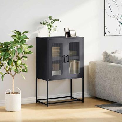 Skåp DIV. antracit 68x39x107 cm stål