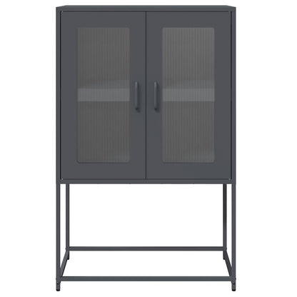 Skåp DIV. antracit 68x39x107 cm stål