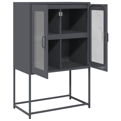 Skåp DIV. antracit 68x39x107 cm stål