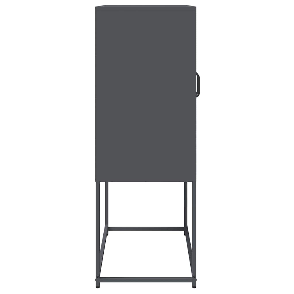 Skåp DIV. antracit 68x39x107 cm stål