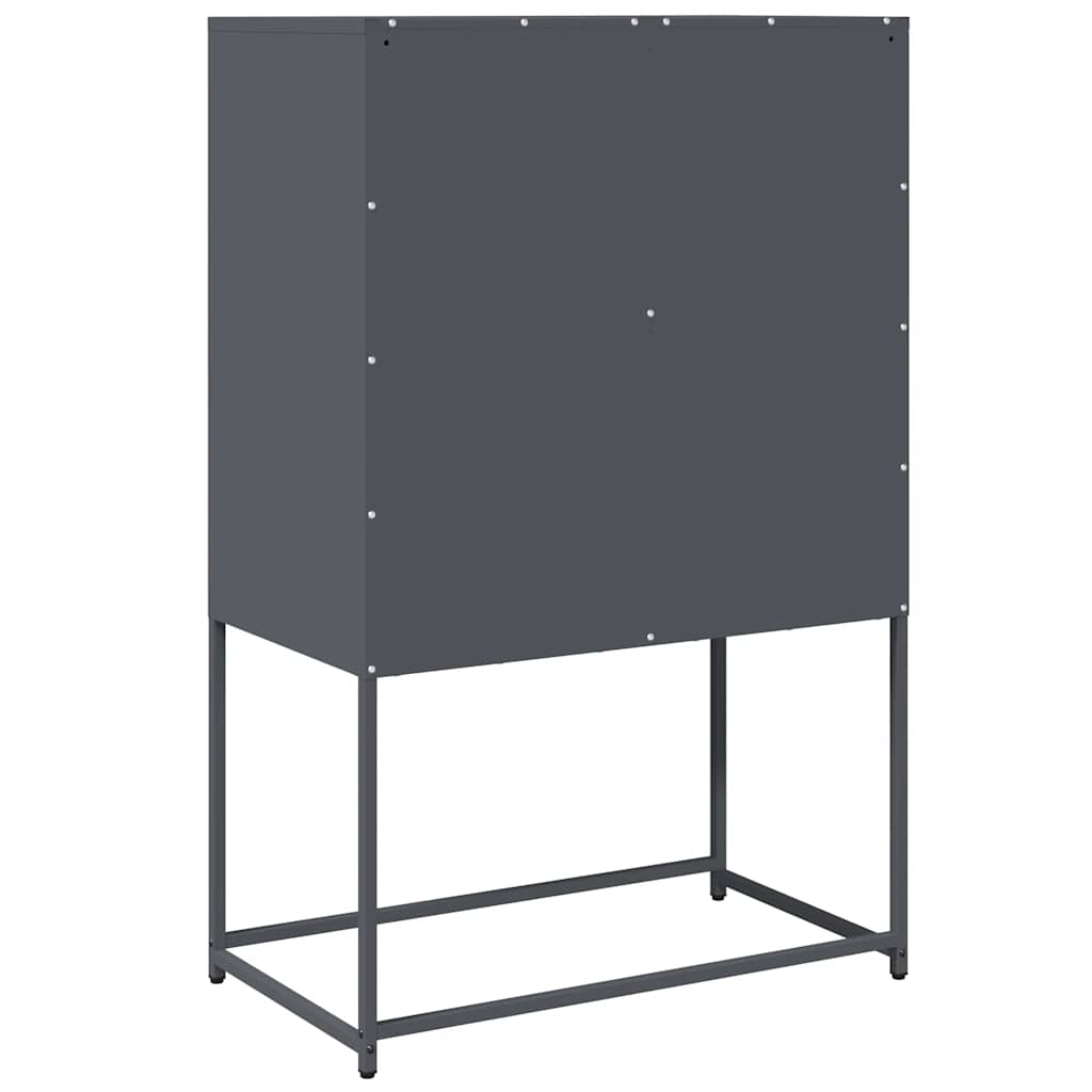 Skåp DIV. antracit 68x39x107 cm stål