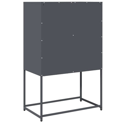 Skåp DIV. antracit 68x39x107 cm stål
