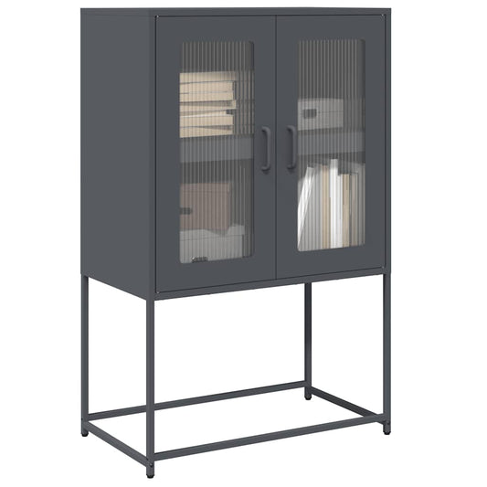 Skåp DIV. antracit 68x39x107 cm stål