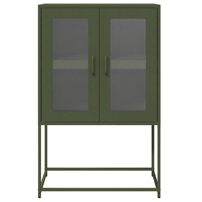 Skåp DIV. olivgrön 68x39x107 cm stål