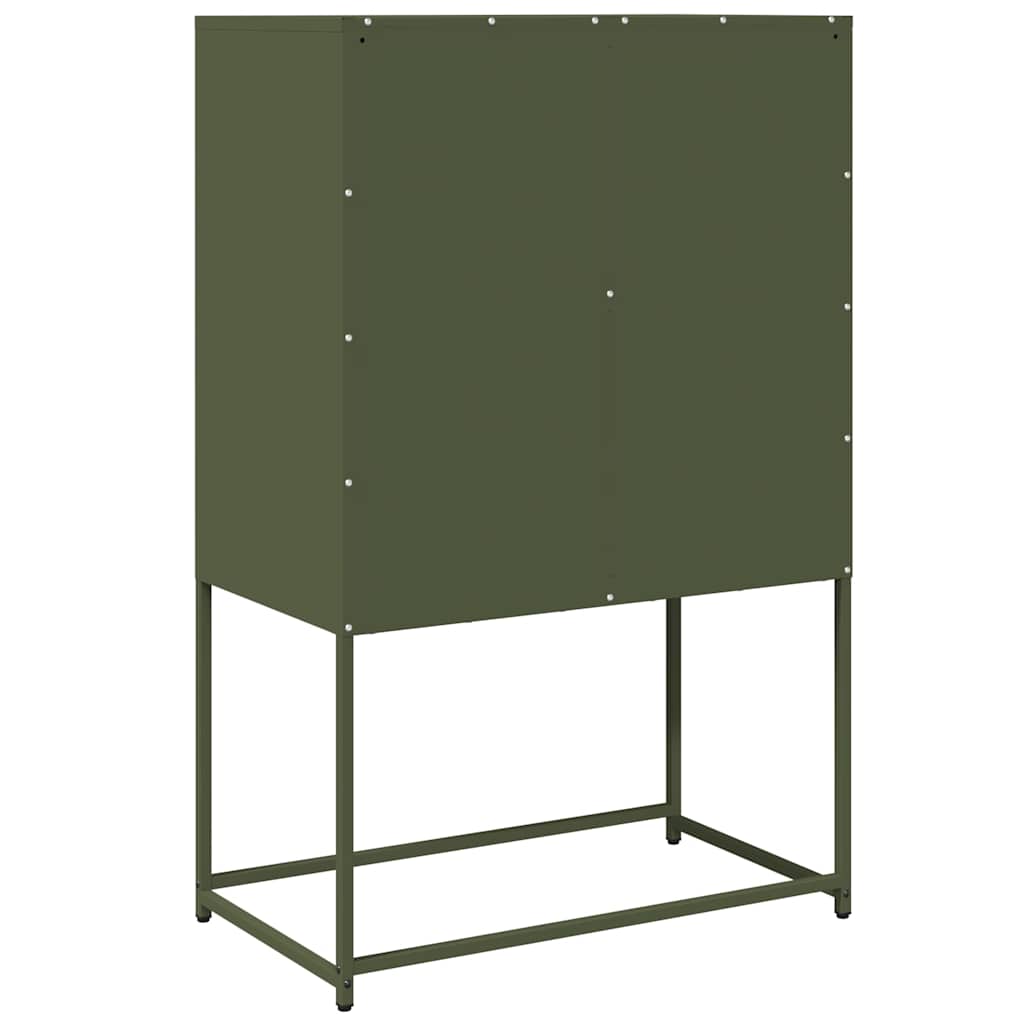 Skåp DIV. olivgrön 68x39x107 cm stål