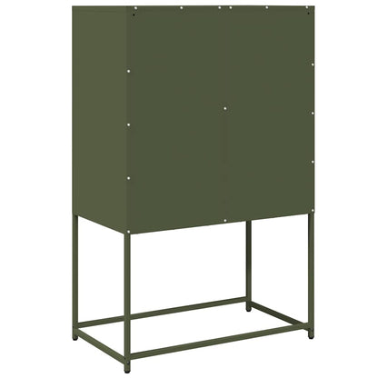 Skåp DIV. olivgrön 68x39x107 cm stål