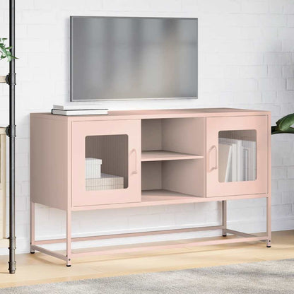 TV-Möbel DIV. TV-Skåp rosa 100,5x39x60,5 cm stål