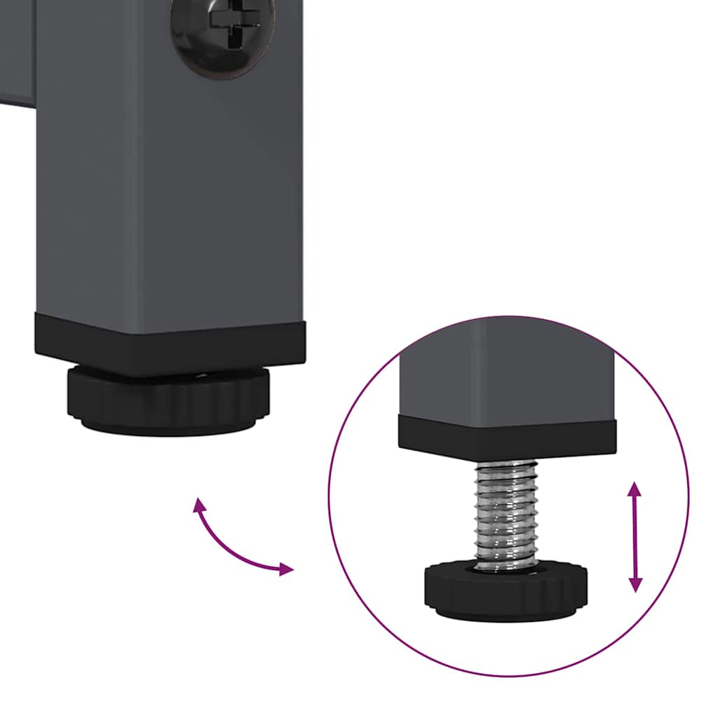 TV-Möbel DIV. TV-Skåp antracit 100,5x39x60,5 cm stål