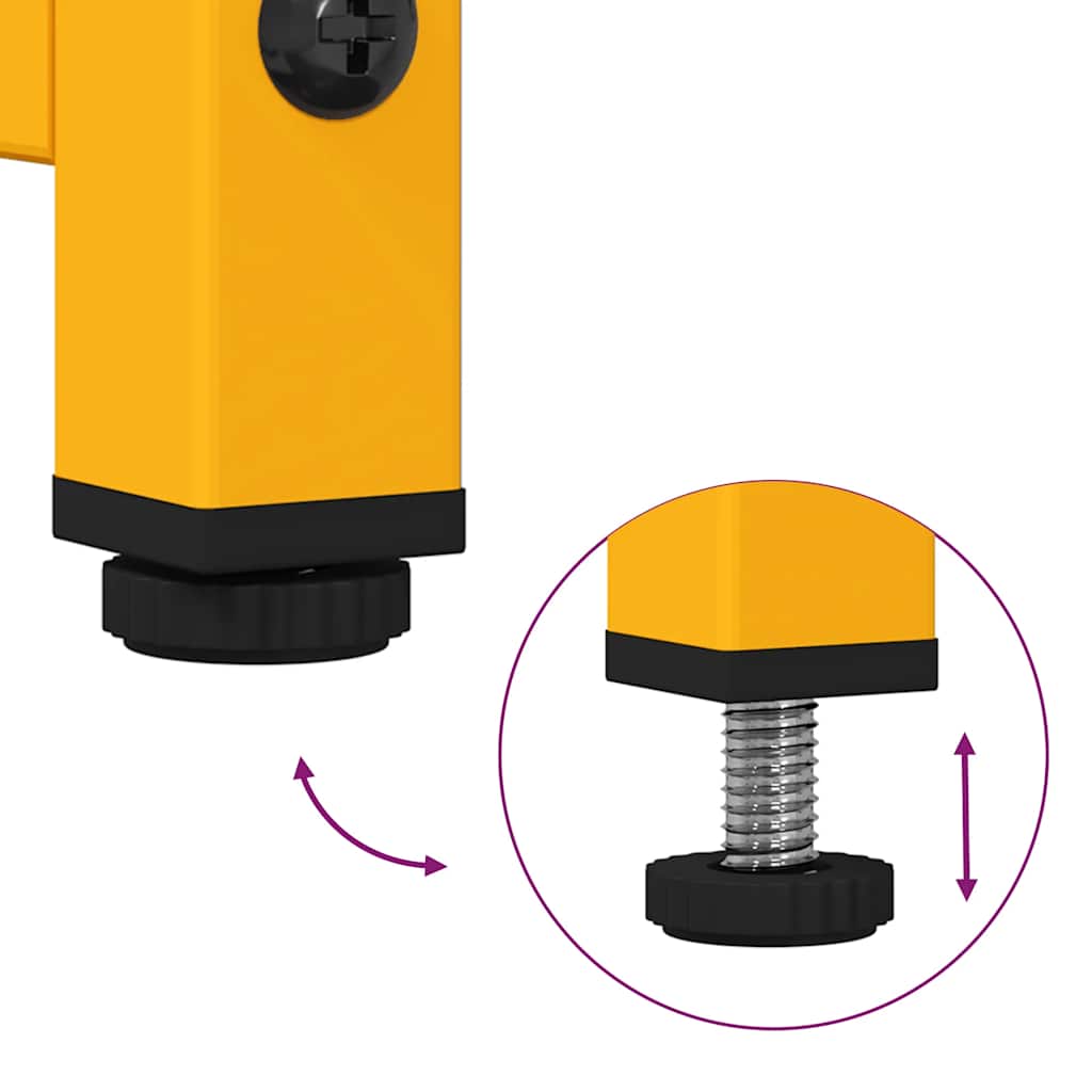 TV-Möbel DIV. TV-Skåp senapsgul 100,5x39x60,5 cm stål