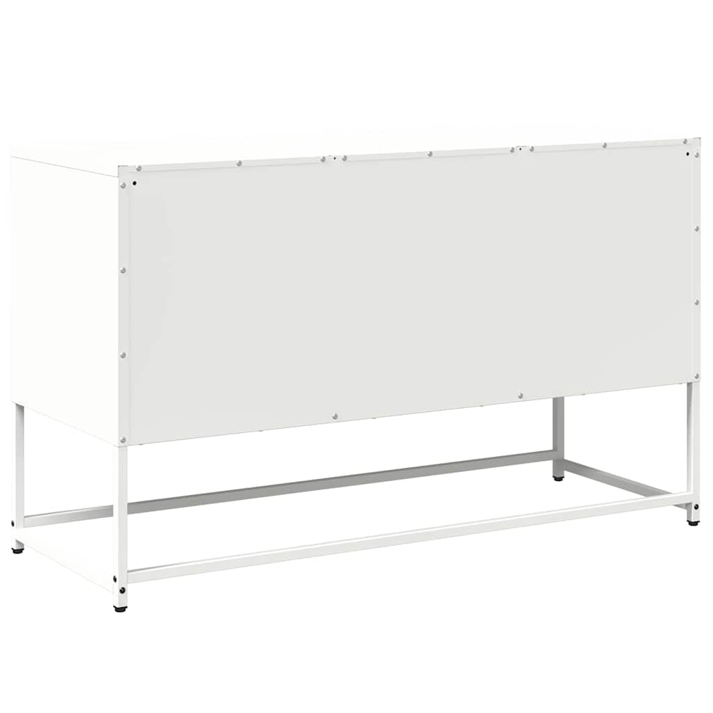 TV-Möbel DIV. TV-Skåp Vit 100,5x39x60,5 cm stål