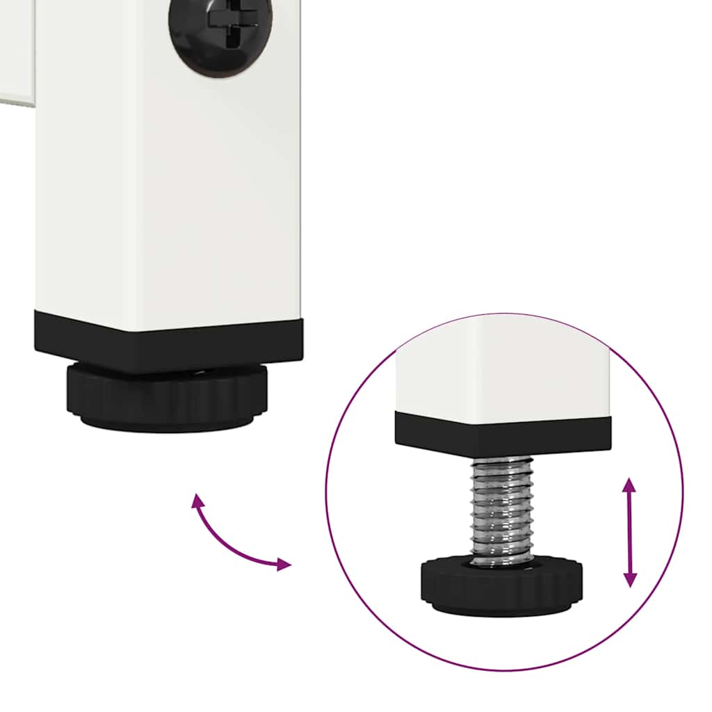 TV-Möbel DIV. TV-Skåp Vit 100,5x39x60,5 cm stål