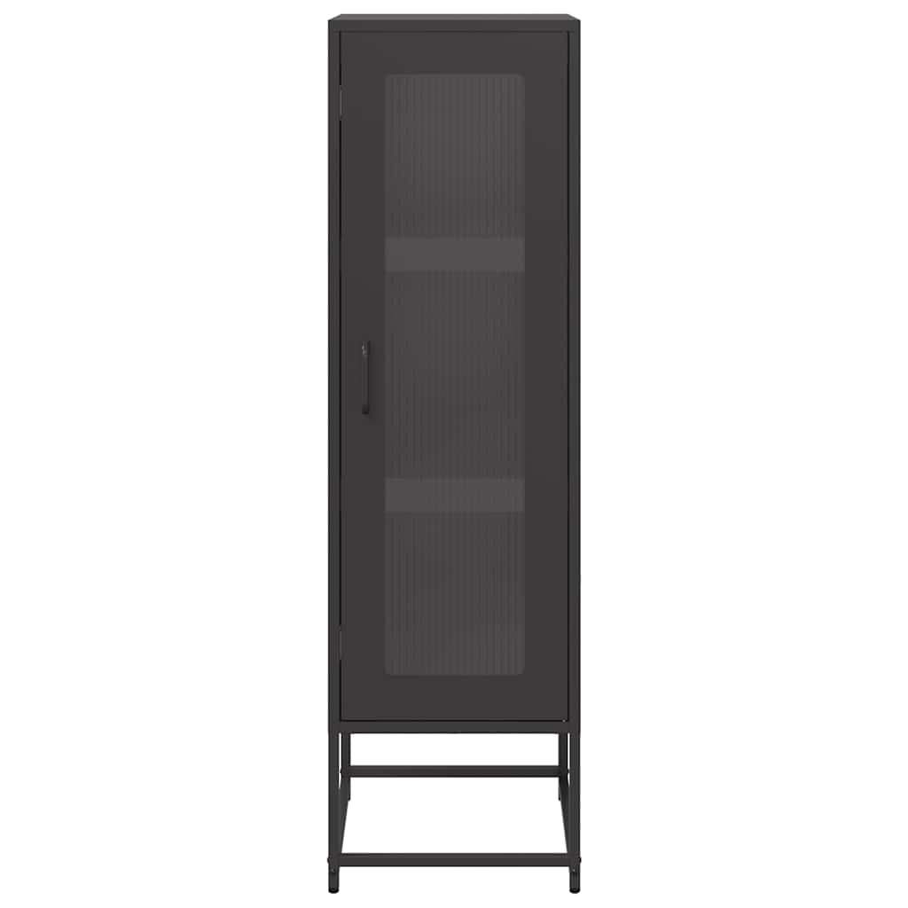 Skåp DIV. Svart 36x39x123 cm kallvalsat stål