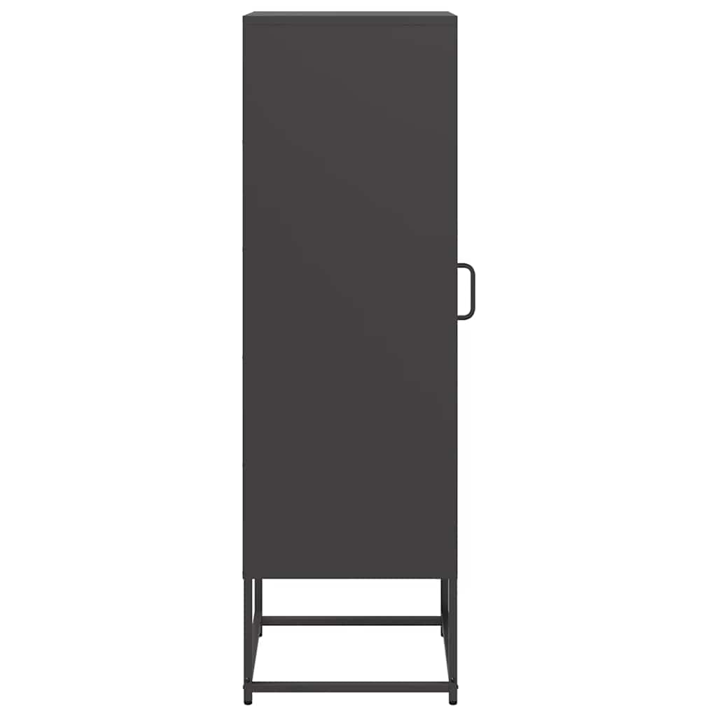 Skåp DIV. Svart 36x39x123 cm kallvalsat stål
