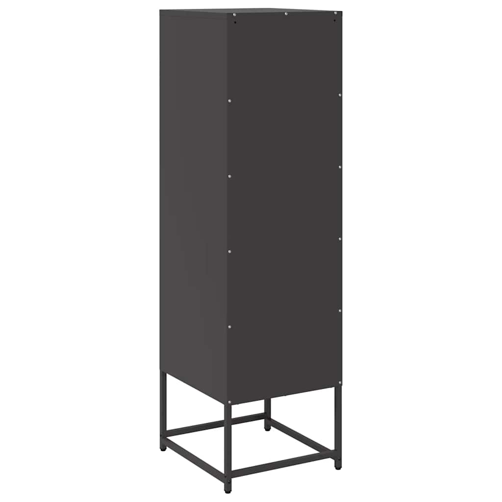 Skåp DIV. Svart 36x39x123 cm kallvalsat stål