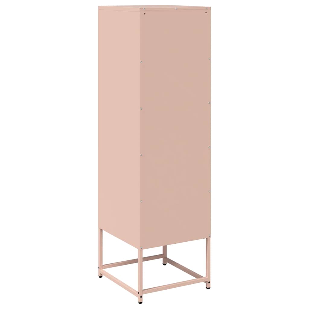 Skåp DIV. rosa 36x39x123 cm kallvalsat stål