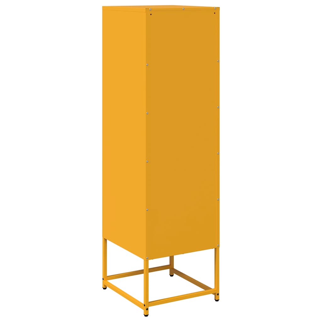Skåp DIV. senapsgul 36x39x123 cm kallvalsat stål