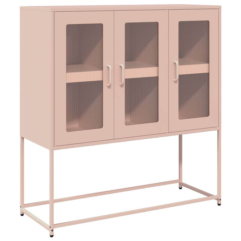 Skåp DIV. rosa 100,5x39x107 cm kallvalsat stål