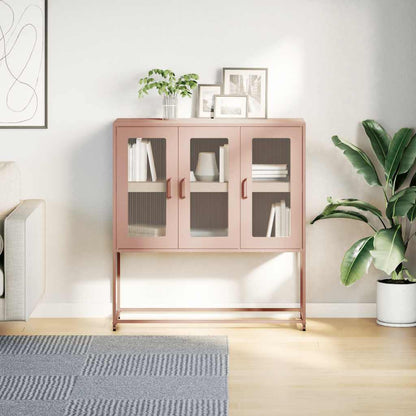 Skåp DIV. rosa 100,5x39x107 cm kallvalsat stål