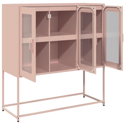 Skåp DIV. rosa 100,5x39x107 cm kallvalsat stål