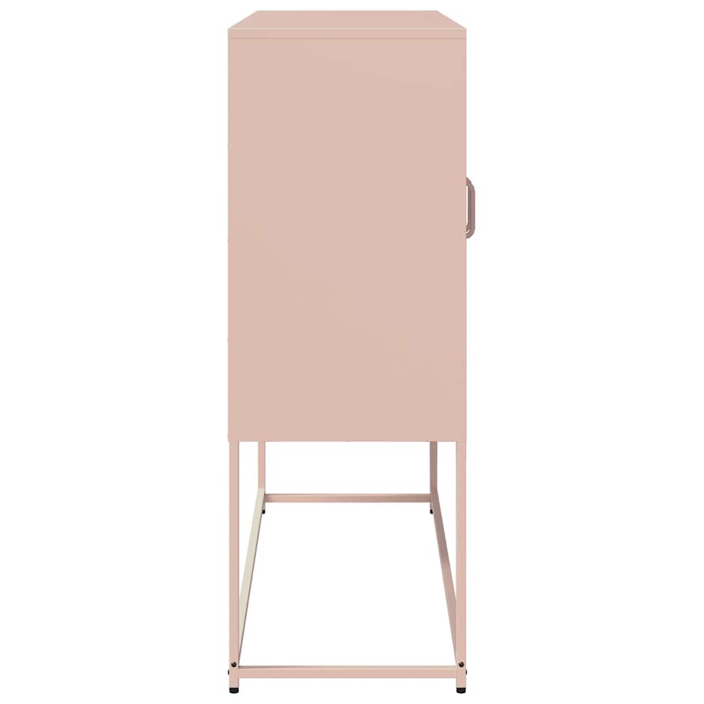 Skåp DIV. rosa 100,5x39x107 cm kallvalsat stål