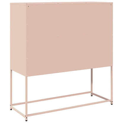 Skåp DIV. rosa 100,5x39x107 cm kallvalsat stål