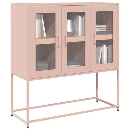 Skåp DIV. rosa 100,5x39x107 cm kallvalsat stål