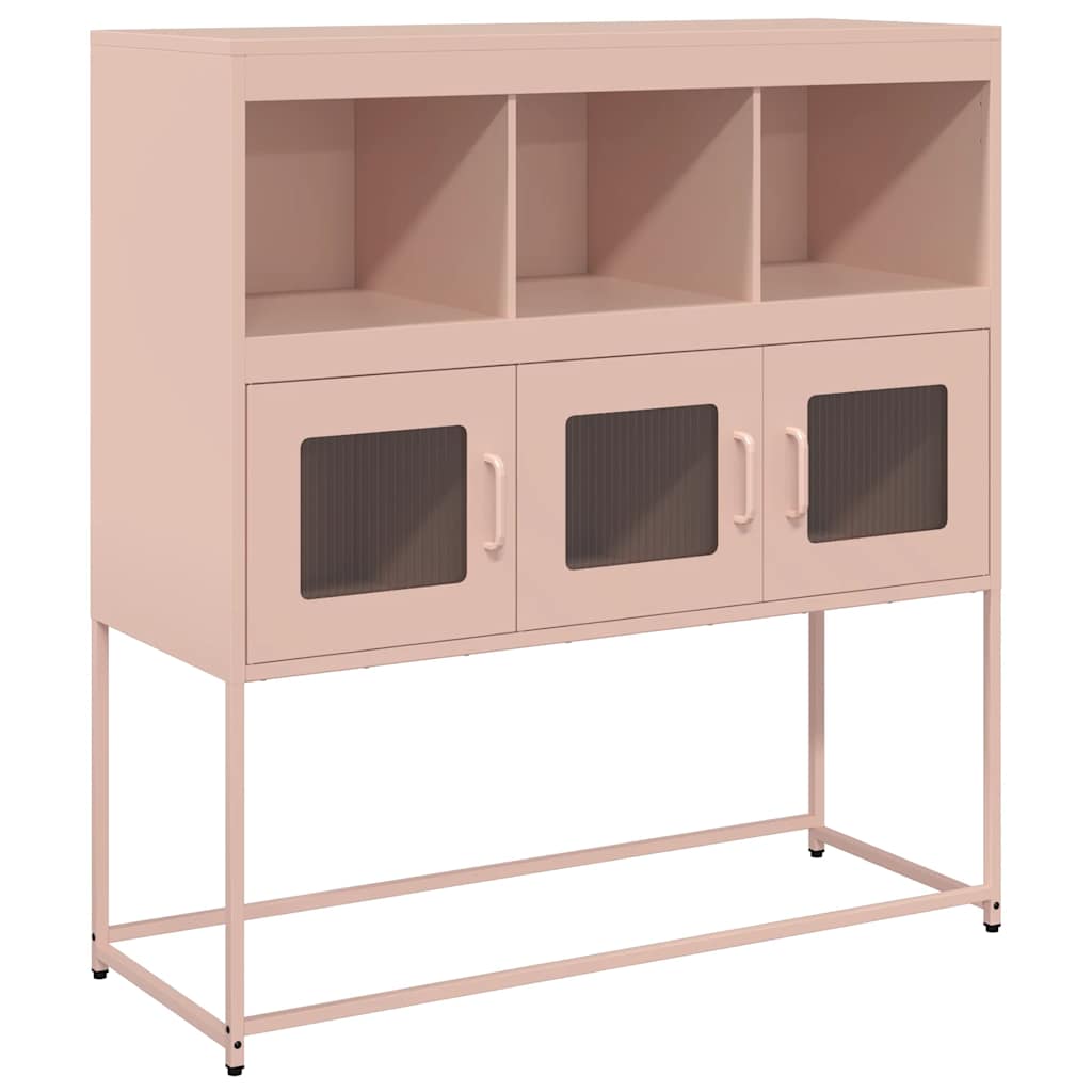 Skåp DIV. rosa 100,5x39x107 cm kallvalsat stål